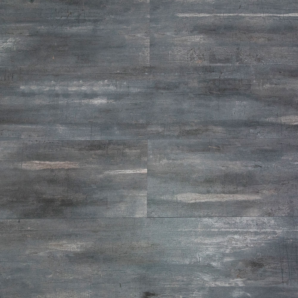 Luxury Vinyl Plank Flooring 48 x 7 Inch Dark Gray (10-Pack, 23.6 sq.ft)